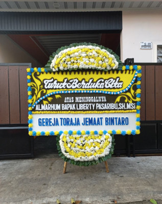 Papan Bunga Duka di Cilangkap