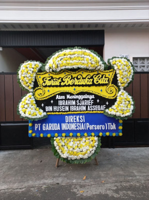 Papan Bunga Duka di Cilangkap