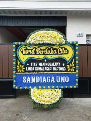 Papan Bunga Duka di Cilangkap